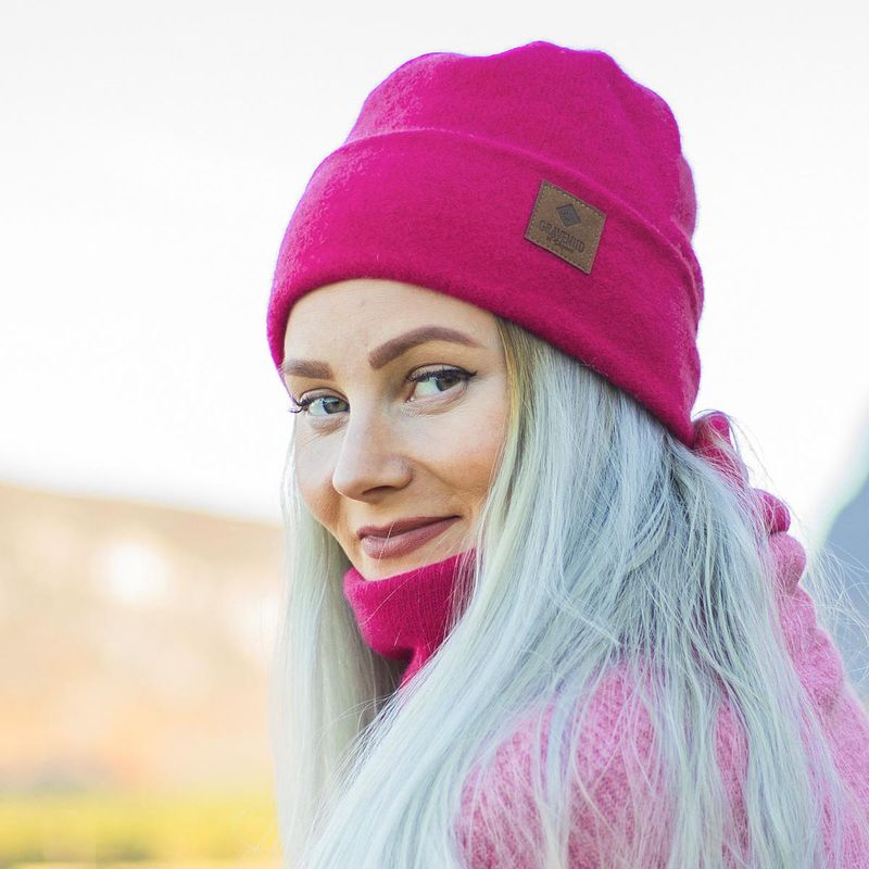 Bivvil hals & lue, rosa